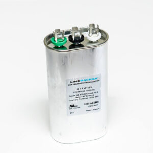Dual Run Capacitor 55/5 MFD 370/440V Round