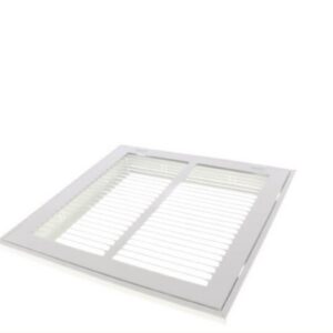 14 x 14 Stamp Faced Sidewall/Ceiling Return 1" Filter Grille White