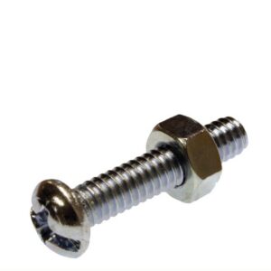 1/4"-20x1" Phillips Combo Bolt and nut 100 count