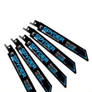 Spyder 5 Piece Black Series Bi Metal Reciprocating Saw Blades 6 in.