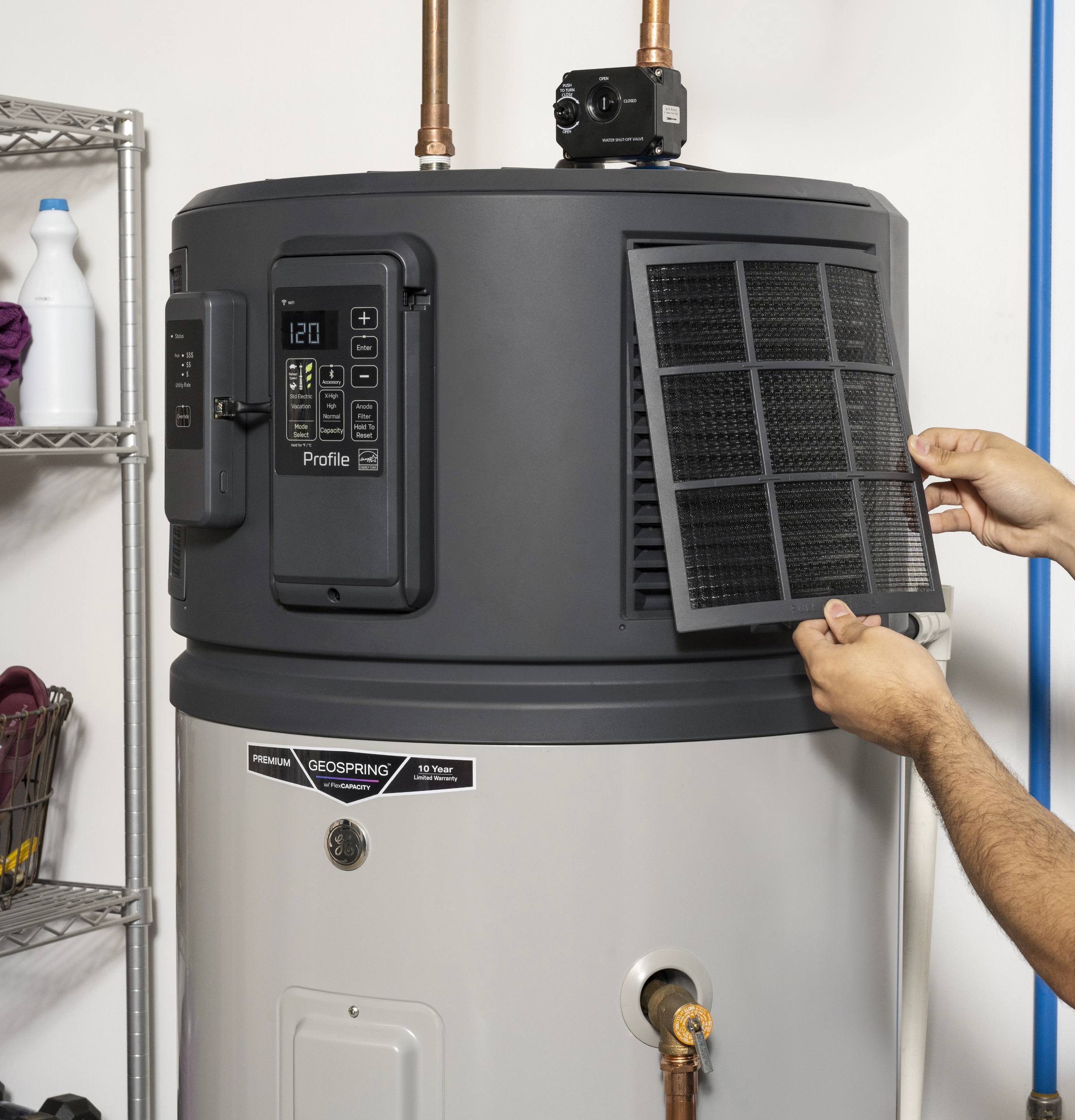 GE Profile™ GEOSPRING™ Smart Hybrid Heat Pump Water Heater 40-gallon - 240V - FlexCapacity - Image 19