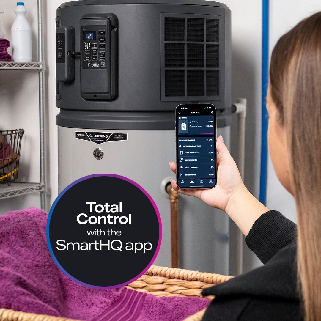 GE Profile™ GEOSPRING™ Smart Hybrid Heat Pump Water Heater 40-gallon - 240V - FlexCapacity - Image 7