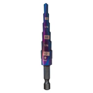 Spyder Mach-Blue 1/4-in 6-Step Drill Bit (3/16-in to 1/2-in)