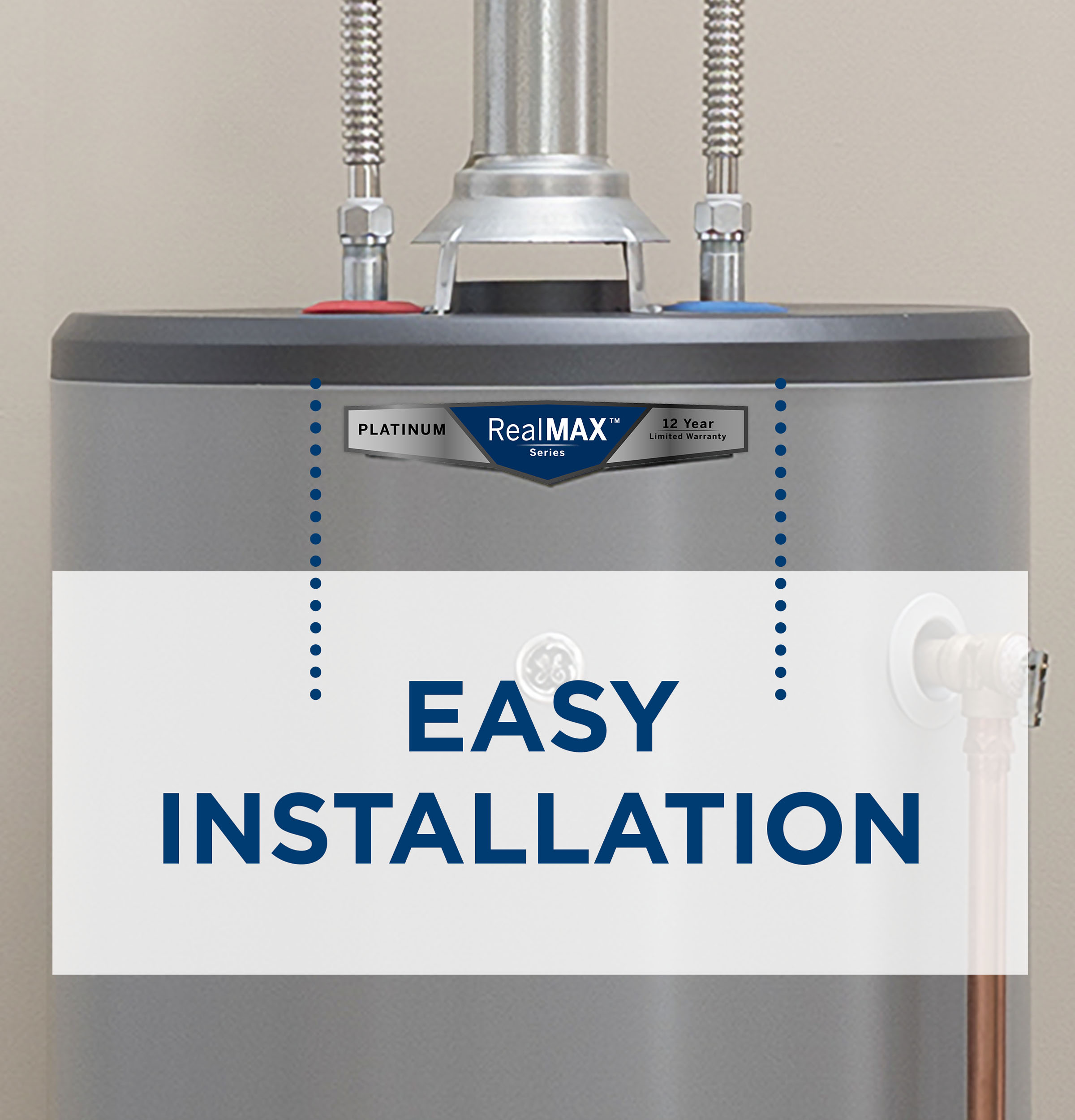 GE RealMAX Premium 40-Gallon Short Natural Gas Atmospheric Water Heater - Image 6