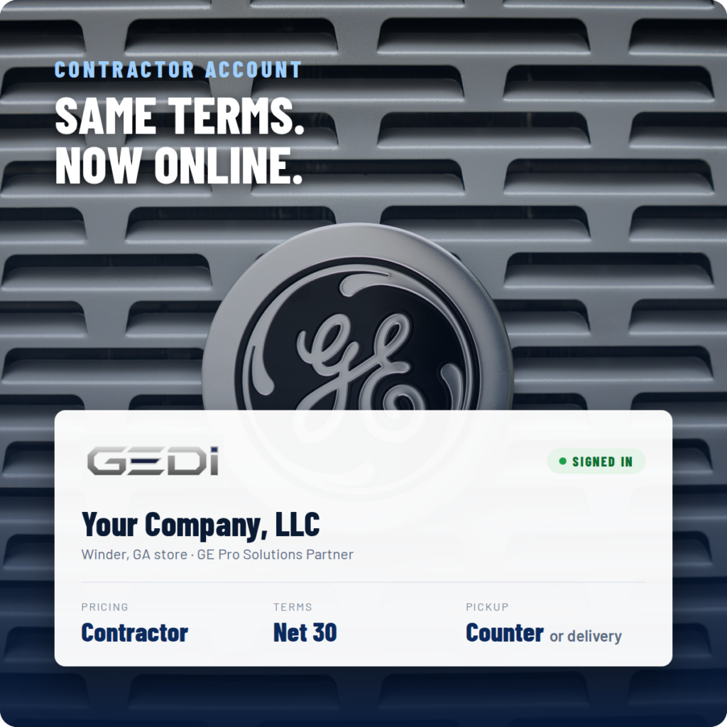 Contractor account — same terms, now online
