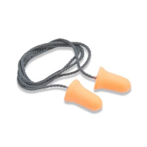 33 NRR Bell Foam Ear Plug Corded Orange 100pr
