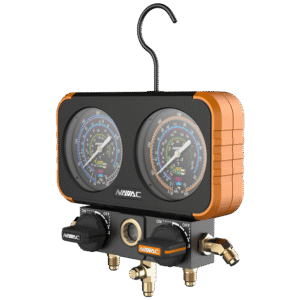 Pro Plus Manifold Gauge, 3-1/8" OD, Aluminum Body, A2L, R454B/32/410A/22