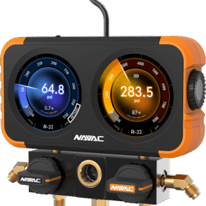 Flex-X Manifold Gauge, Digital Display, HD Color Graphic Interface, 72 Refrigerants, A2L