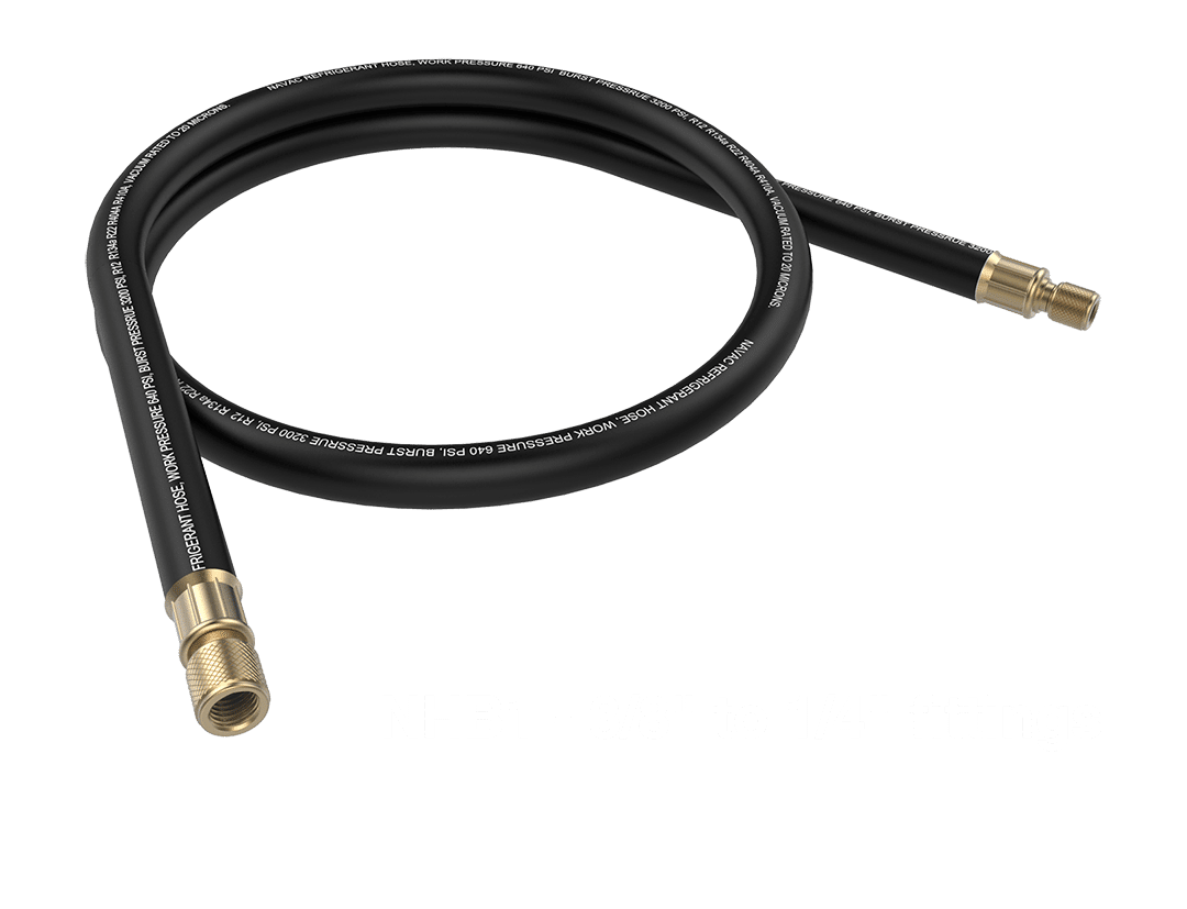 Big Boy Hose, Black, 6', 1/2" Diameter, 1/4" to 3/8" Fitting