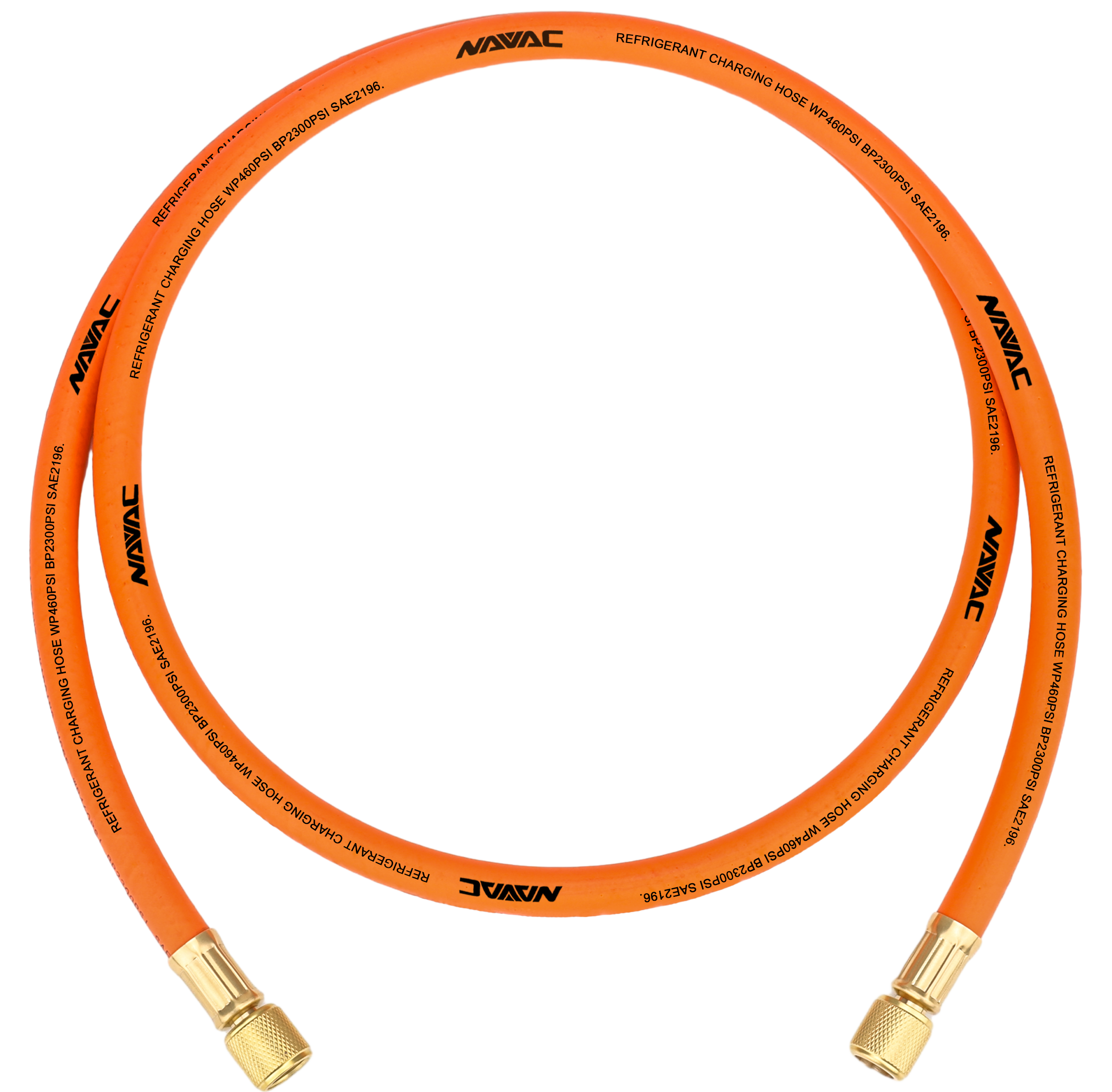 "Big Boy Recovery Hose, Orange, 6', 3/8"" Diameter, 1/4"" to 3/8"" Fitting"