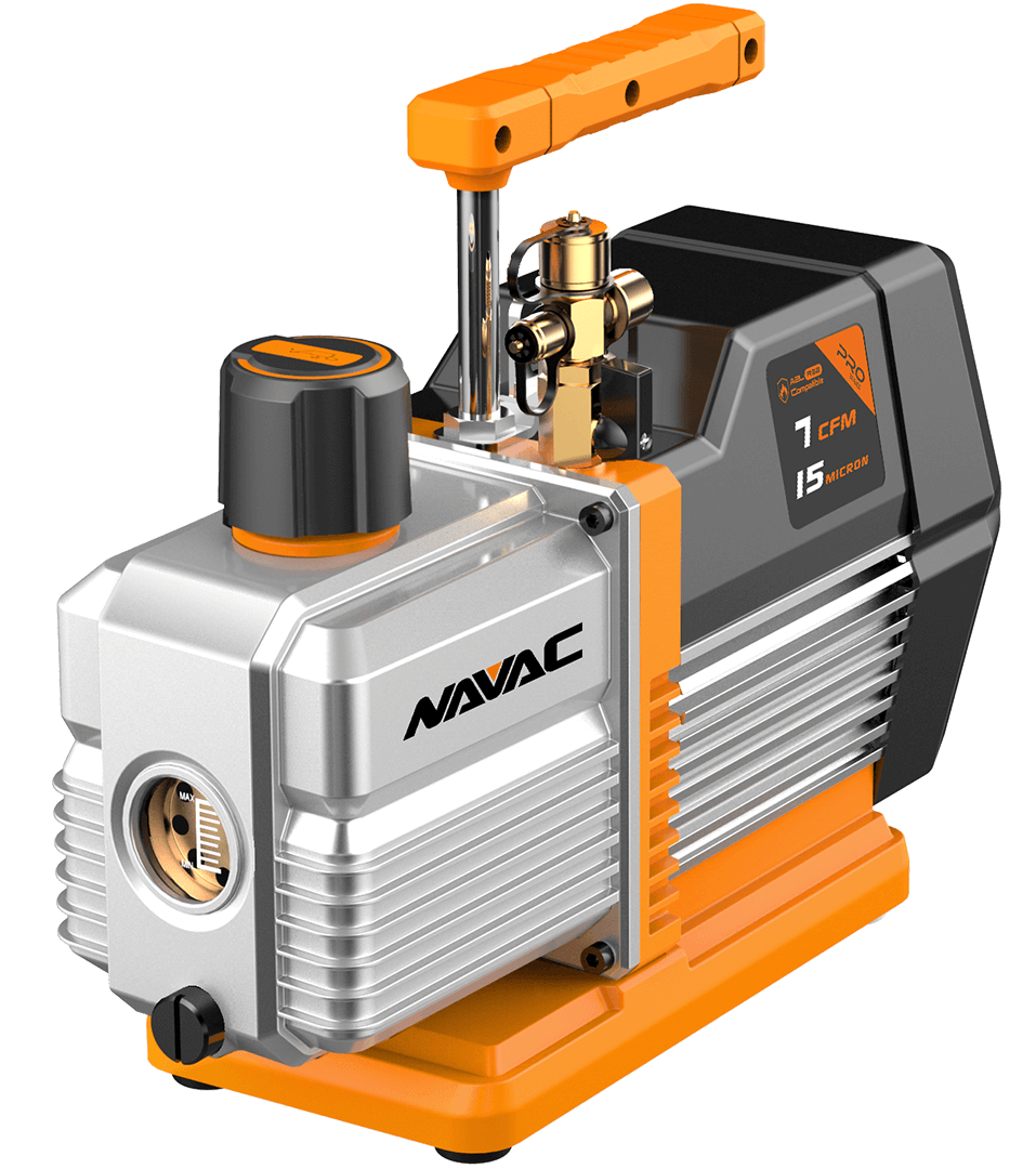 Vacuum Pump, 7 CFM, 2-Stage, 15 Microns, A2L. Pro Series