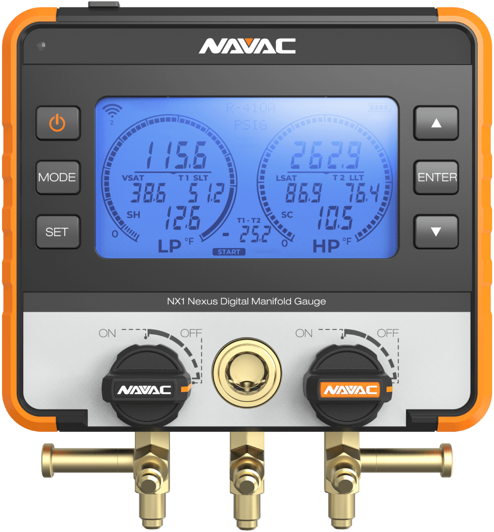 NEXUS™ Digital Manifold Gauge Kit w/ Vacuum Gauge, Bluetooth, A2L, myNAVAC™ App