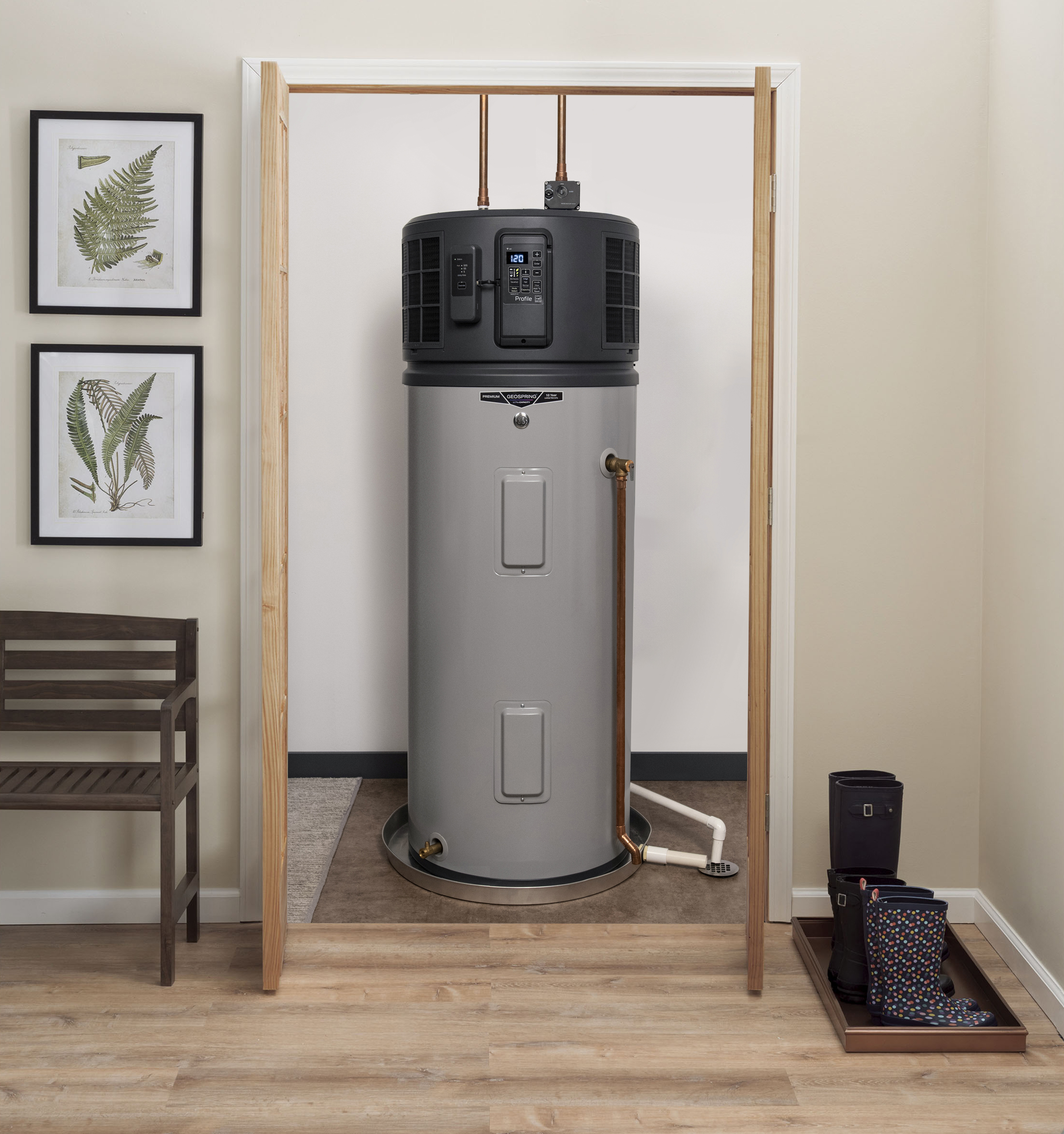 GE Profile™ GEOSPRING™ Smart Hybrid Heat Pump Water Heater 40-gallon - 240V - FlexCapacity - Image 2