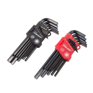 Steelman 26-Piece Long Arm Hex Key Wrench Set, Inch/Metric (Sae/Mm)