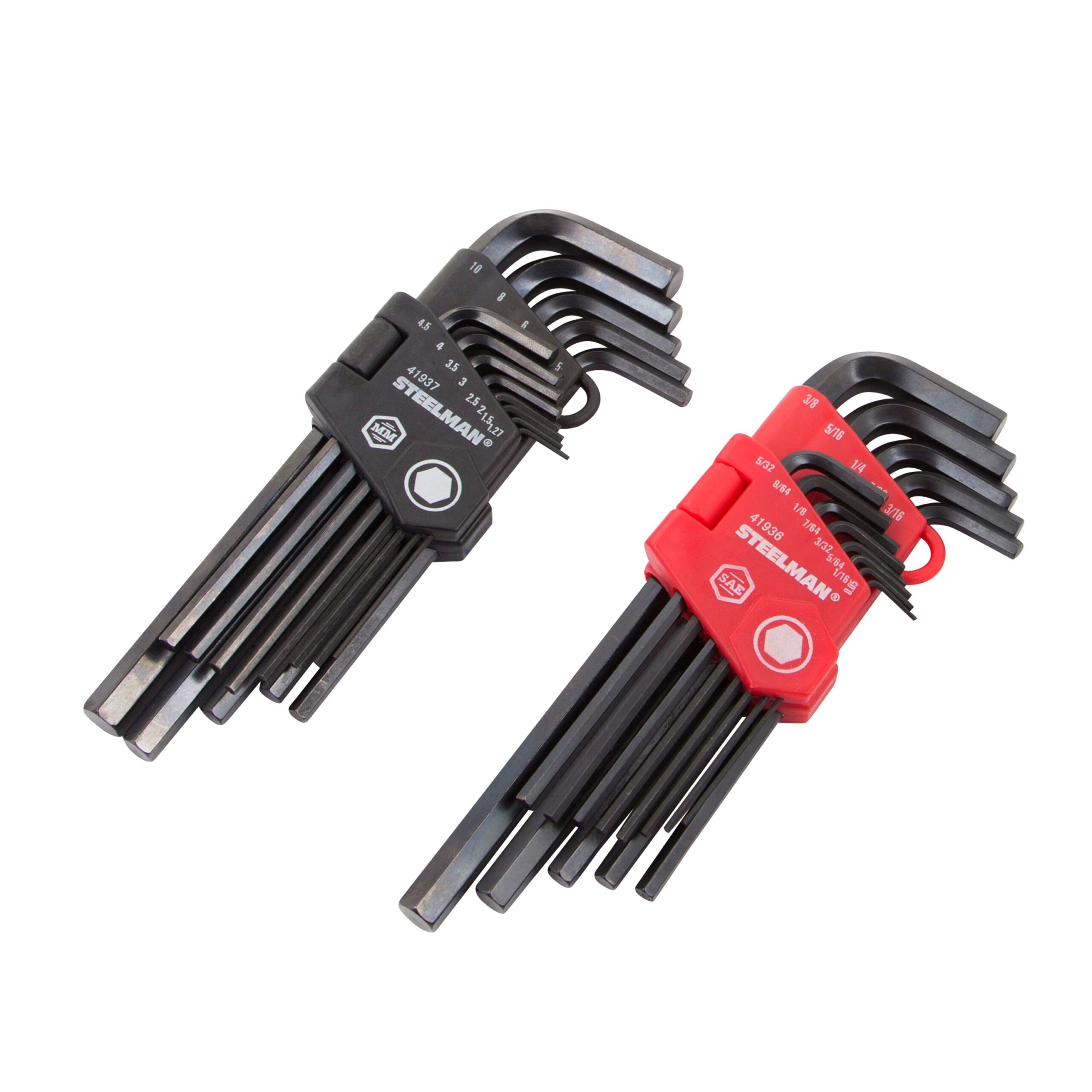 Steelman 26-Piece Long Arm Hex Key Wrench Set, Inch/Metric (Sae/Mm)