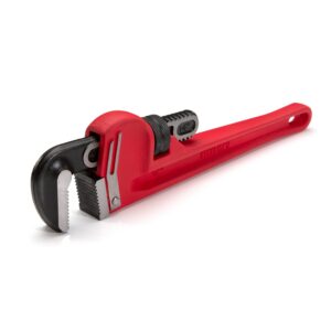 Steelman 14-Inch Heavy-Duty Cast Iron Straight Handle Pipe Wrench