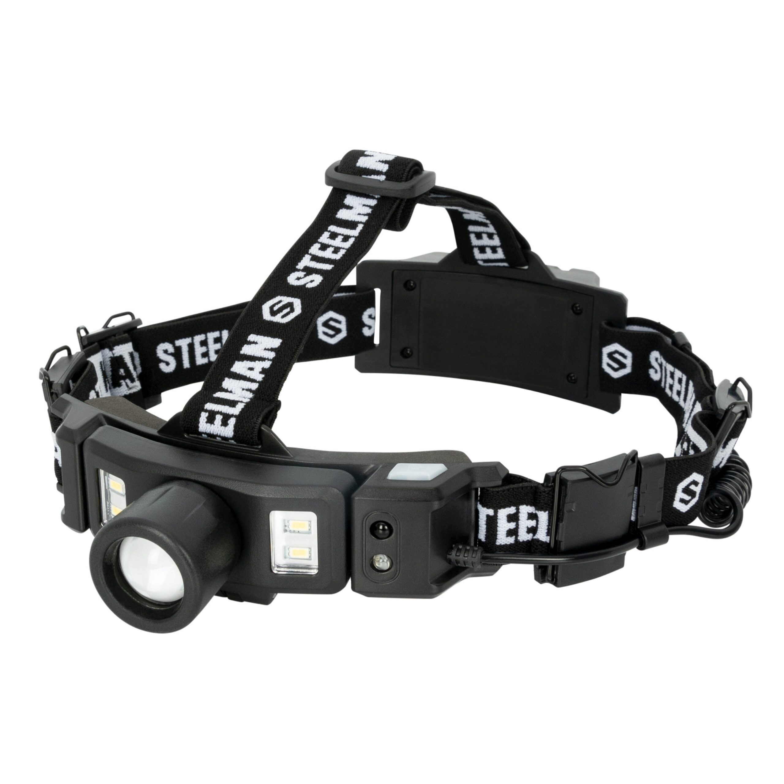 Steelman Multi-Mode Focusing Rechargeable Headlamp with Rear Safety Light