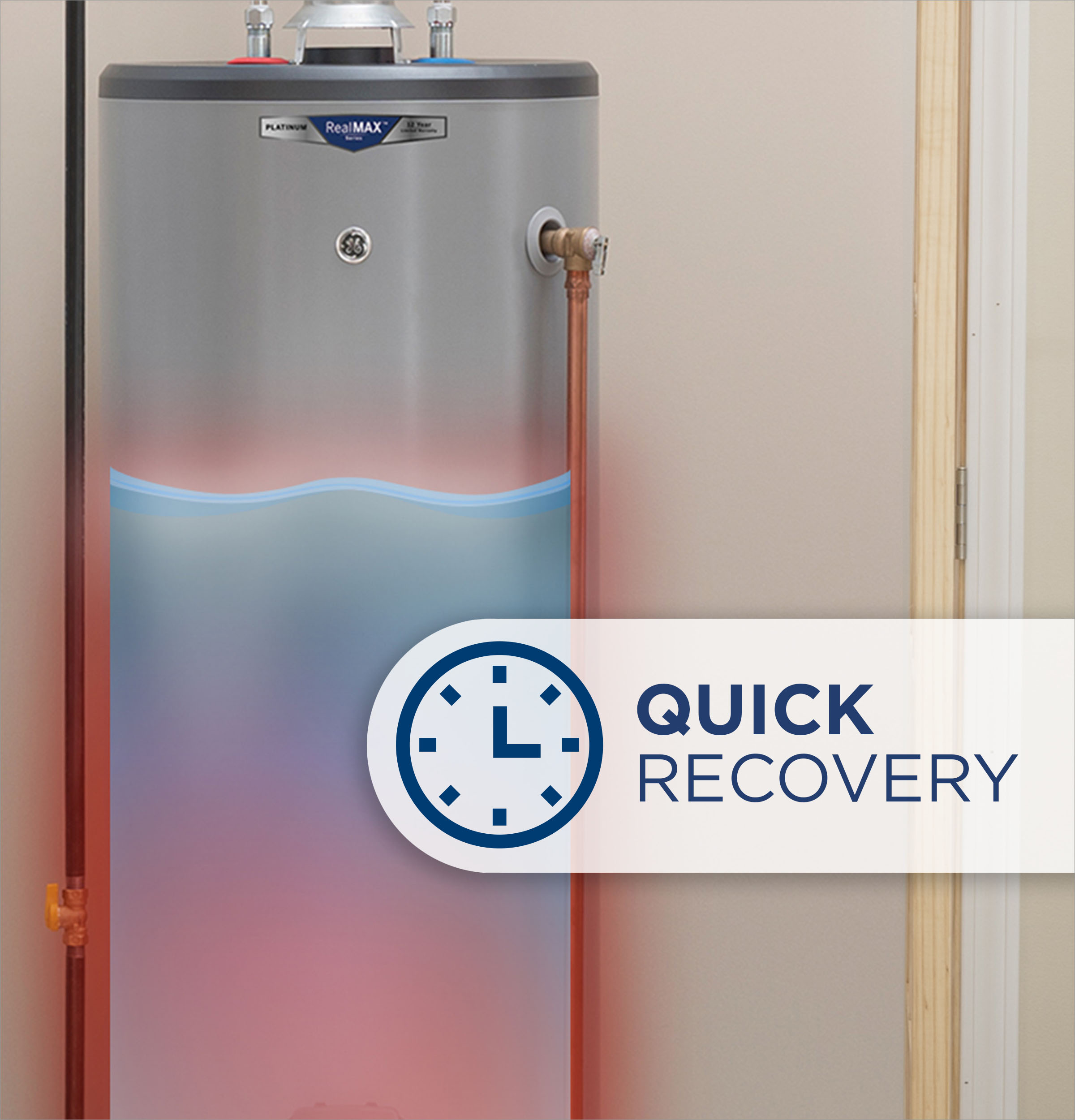 GE RealMAX Premium 40-Gallon Short Natural Gas Atmospheric Water Heater - Image 8