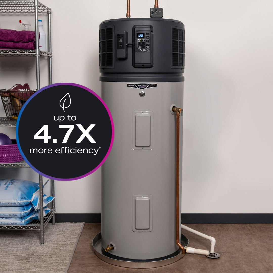 GE Profile™ GEOSPRING™ Smart Hybrid Heat Pump Water Heater 40-gallon - 240V - FlexCapacity - Image 4